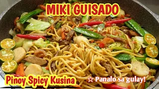 Delicious Pancit Miki Guisado Recipe |  Pinoy Noodle Recipe