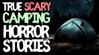 90 mins of True Camping Scary Horror Stories for Sleep | Black Screen with Ambient Rain Sounds