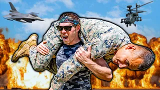 Olympic Runner Attempts US MARINE FITNESS TESTS