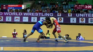 GOLD GR - 55 kg: P. NASERPOUR (IRI) v. V. VIJAY (IND)