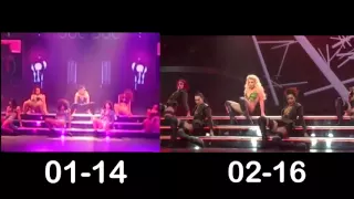 Britney Spears - Piece of Me Break 2014 vs 2016 - Piece of Me Show