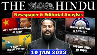 10 January 2023 | The Hindu Newspaper Analysis and Editorial Discussion | UPSC Wallah