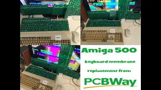 Amiga 500 keyboard membrane replacement from pcbway