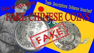 Fake Chinese coins! How to tell if certain Chinese coins are fake.