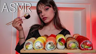 АСМР Итинг Роллы Суши мукбанг 🍣 ASMR EATING ROLLS SUSHI MUKBANG