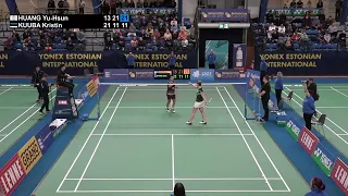 Match point - Huang Yu-Hsun vs Kristin Kuuba - WS, Final - Estonian Int. 2022