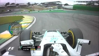 Onboard pole position lap Brazil 2016 Lewis Hamilton