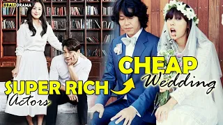 SUPER RICH Korean Actors Who Had CHEAP Weddings
