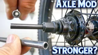 Modifying a Stock BMX Axle to Make it Stronger..Maybe!