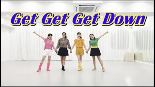 Get Get Get Down - Line Dance / Level: Intermediate 겟겟겟다운라인댄스, 중급라인댄스  96카운트 너무빠른스텝 ㅜㅜ