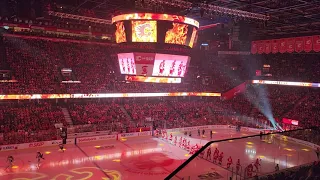 Calgary Flames Home Opener Team Introductions 2022-23 NHL Season