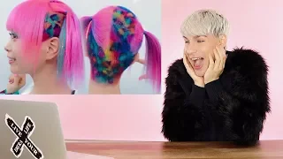 HAIRDRESSER REACTS TO HARAJUKU GIRL HAIR COLOR! |bradmondo