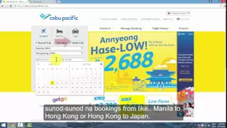 Cebu Pacific Usability Test: Task 5 - Didn't See the Multi City Function