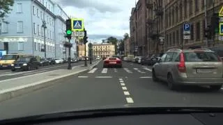 Lamborghini Aventador на улицах Питера