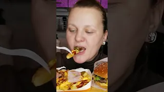 Mukbang Burger King #таньманьвань #еда