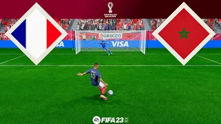 FIFA World Cup | FRANCE vs MOROCCO | [Penalty shootout] FIFA 23