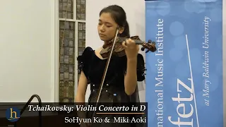 Tchaikovsky: Violin Concerto in D: I. Allegro moderato | SoHyun Ko (고소현), violin; Miki Aoki, piano