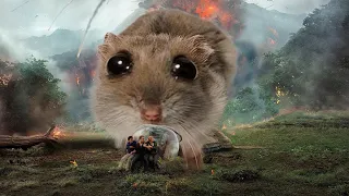 Sad Hamster in Jurassic World