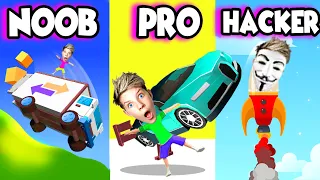 NOOB vs PRO vs HACKER In CRASH DELIVERY!! (ALL LEVELS!) Prezley