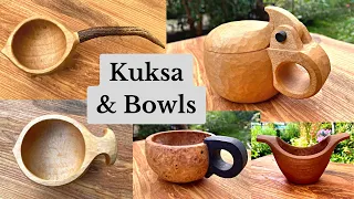 Hand Carved Kuksas And Bowls - Mick Rand