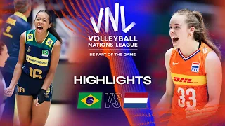 🇧🇷 BRA vs. 🇳🇱 NED - Highlights Week 1 | Women's VNL 2023