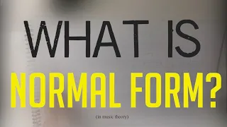 Music Theory:  How to find the Normal Form & Prime Form of a PC set