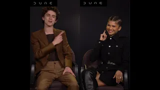 Timothée Chalamet and Zendaya Interview for warnerbrosfrance on tiktok