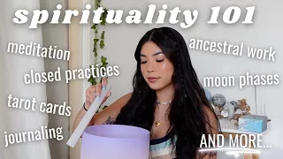 ULTIMATE BEGINNER'S GUIDE TO SPIRITUALITY // meditation, tarot, ancestral work, journaling, + more