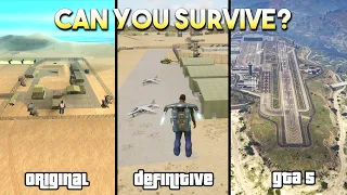 ORIGINAL VS DEFINITIVE VS GTA 5 : MILITARY BASE (CAN YOU SURVIVE?)