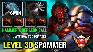 How to Offlane Axe in 7.32e with 6Min Meteor Hammer Level 30 Grand Spammer Dota 2