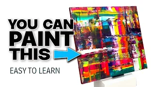 Paint a SIMPLE abstract - An easy How To Guide