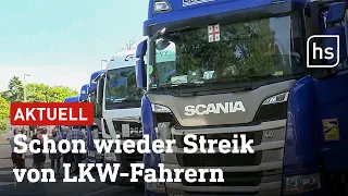 Gräfenhausen: Wieder streiken LKW-Fahrer wegen ausstehendem Lohn | hessenschau