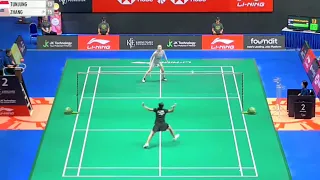 singapore open 2024 : gregoria mariska tunjung [ina] vs zhang beiwen [usa] #badminton