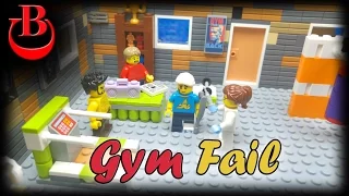 Lego Gym Fail - Clumsy Lego Guy