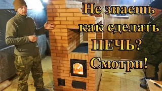 The furnace master from Russia makes unique heating systems from a brick for heating of the house