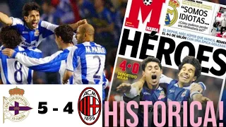 GREATEST COMEBACK ||| AC MILAN VS DEPORTIVO LA CORUNA (5-4 AGGREGATE SCORE) 2004 UCL QUARTER FINALS