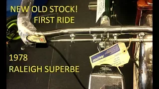 'Brand new' 1978 Raleigh Superbe  The first ride experience  Vintage 3-speed bicycle barn find.