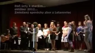 Letanovce - Deň úcty k starším - Modlitba za starkú - 2012