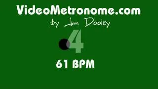 61 BPM Human Voice Metronome by Jim Dooley