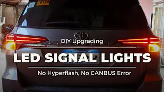 INSTALLING LED SIGNAL LIGHTS for Toyota Fortuner | No Hyperflash | Budget-Friendly DIY Upgrade