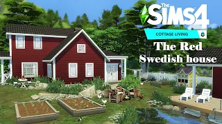 Red Swedish House 🌿 Cottage Living | Stop Motion build | The Sims 4 | NO CC