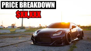 How Much It Cost To Build My Pandem Widebody 2022 Subaru BRZ