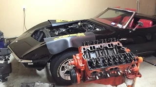 1968 Corvette Engine Pull Time-Lapse