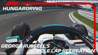 George Russell's Pole Lap Recreation | 2022 Hungarian Grand Prix | Assetto Corsa