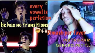 Vocal student reaction to  Dimash Kudaibergen  OLIMPICO Olympico Ogni Pietra Димаш Кудайберген