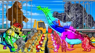 GODZILLA: RISE OF KONG BEASTS DINOSAURS REX & SPIDER BRACHIOSAURUS: Monsterverse Animation