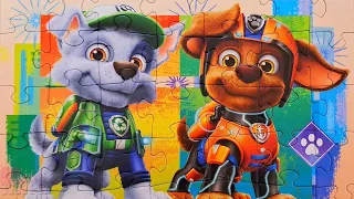 Щенячий Патруль - Зума и Рокки вместе - Собираем Пазл для детей Paw Patrol | Merry Nika