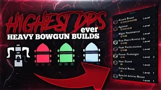 *NEW* TOP 3 HEAVY BOWGUN BUILDS GUIDE | HIGHEST DAMAGE | Cluster, Spread, Pierce | MHW