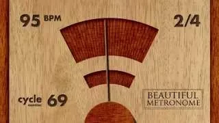 95 BPM 2/4 Wood Metronome HD