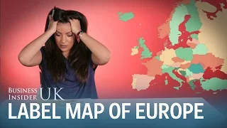 Brits fail to label a map of Europe